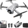 Faltbarer RC-Quadcopter mit 1080P HD FPV-Kamera – Hindernisvermeidung, Headless-Modus, Ein-Knopf-Start/Landung, 3D-Flips, Geschwindigkeitsregelung, 2 Akkus – Ideal für Anfänger.