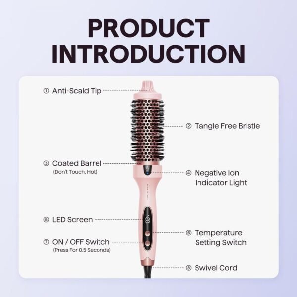 Wavytalk 1,5 Zoll Blowout Boost Ionic Thermobürste – Bild 4